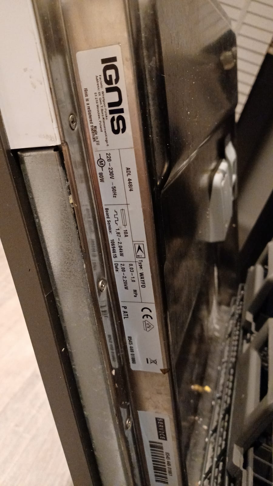 Ignis ADL 448/4 blijft piepen Forum en reviews Vaatwasser.nl